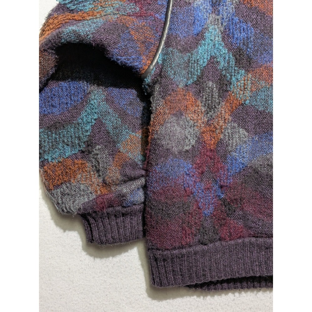 Vintage La Squadra Monte Carlo Mohair Cardigan Jacket Italy Abstract Knit... - Picture 15 of 16